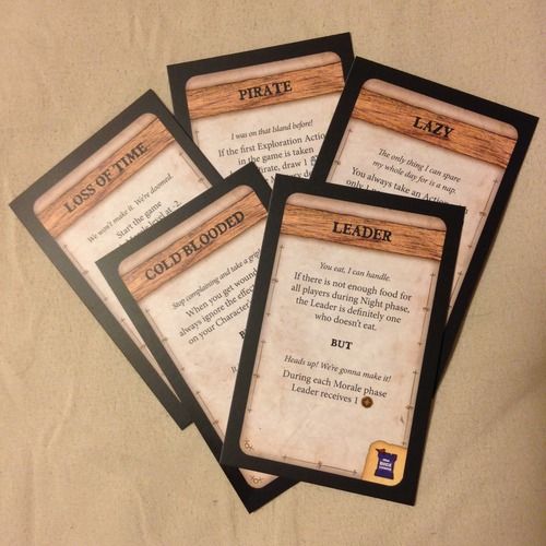 Robinson Crusoe: Adventure on the Cursed Island – Trait Cards 2
