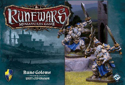 Обложка игры Runewars Miniatures Game: Rune Golems Unit Expansion