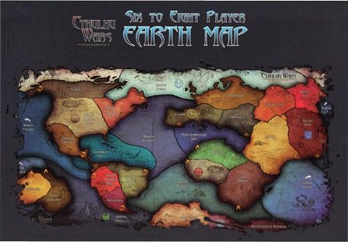 Войны Ктулху: Карта земли для 6-8 игроков