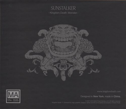 Обложка игры Kingdom Death: Monster. Sunstalker Expansion