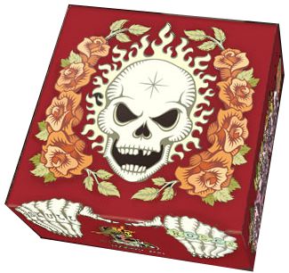 Skull & Roses Red