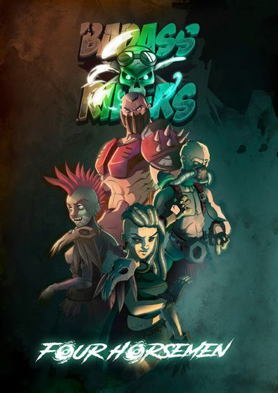 Обложка игры Badass Riders: Four Horsemen