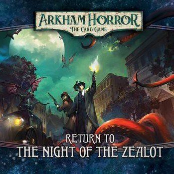 Обложка игры Ужас Аркхэма. Карточная игра. Ночь фанатички. Возвращение