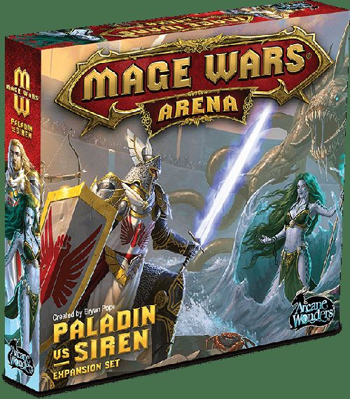 Обложка игры Mage Wars Arena: Paladin vs Siren Expansion Set