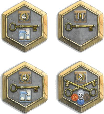 Terra Mystica: 4 Town Tiles