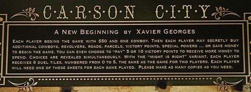 Carson City: A New Beginning