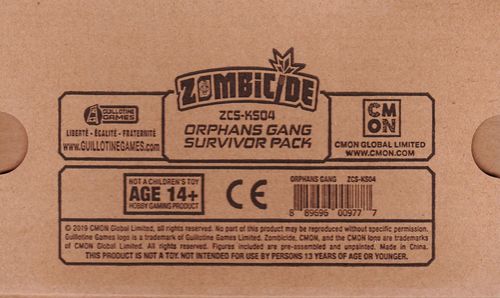 Обложка игры Zombicide: Invader – Orphans Gang Survivor Pack