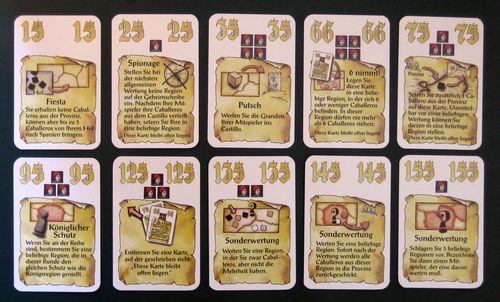 Обложка игры El Grande: König & Intrigant: Unverkäufliche Sonderkarten