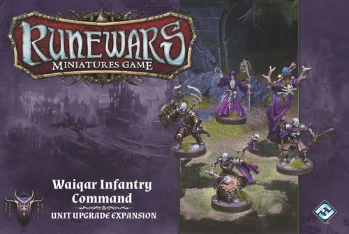 Обложка игры RuneWars: The Miniatures Game - Waiqar Infantry Command Unit Expansion
