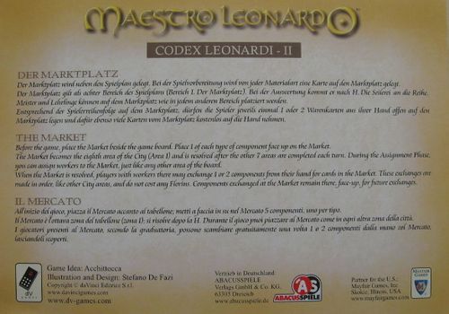 Maestro Leonardo: Codex Leonardi - II