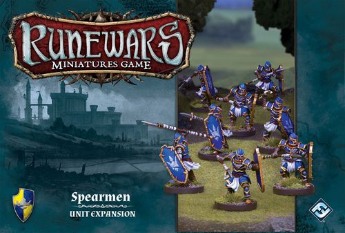 Обложка игры Runewars Miniatures Game: Spearmen Unit Expansion