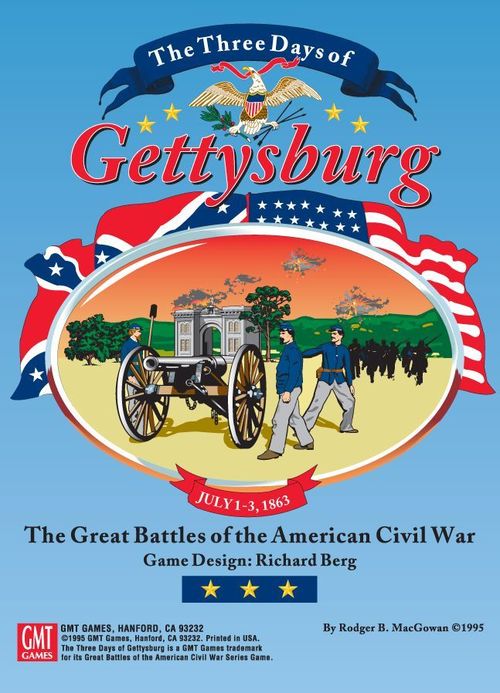 Обложка игры The Three Days Of Gettysburg (first edition)