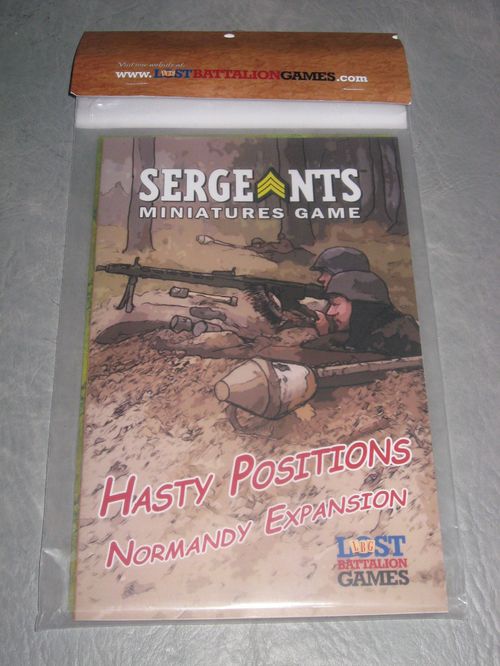 Обложка игры Sergeants Miniatures Game: Hasty Positions Normandy Expansion