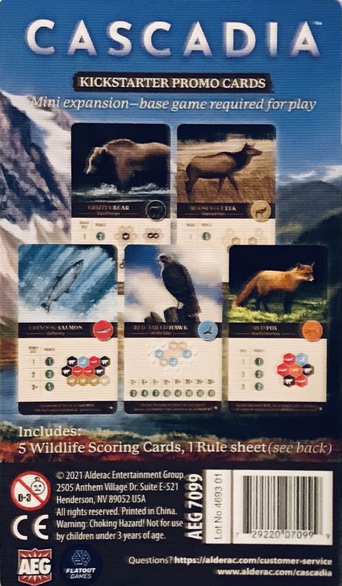 Cascadia: Kickstarter Promo Cards
