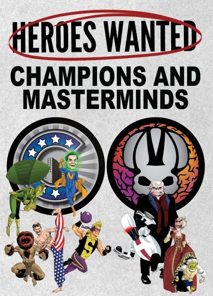 Обложка игры Heroes Wanted: Champions and Masterminds Expansion