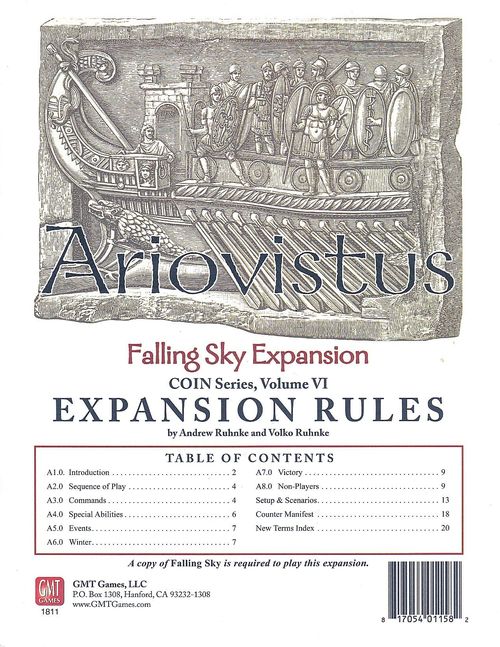 Обложка игры Falling Sky: The Gallic Revolt Against Caesar – Ariovistus