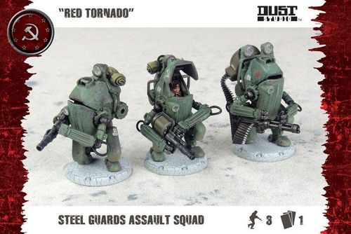 Обложка игры Dust Tactics: SSU Steel Guard Heavy Troop "Red Tornado"