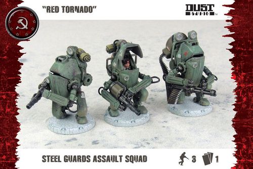Dust Tactics: SSU Steel Guard Heavy Troop "Red Tornado"