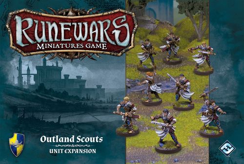 Обложка игры Runewars Miniatures Game: Outland Scouts Unit Expansion