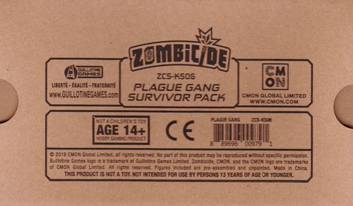 Обложка игры Zombicide: Invader – Plague Gang Survivor Pack