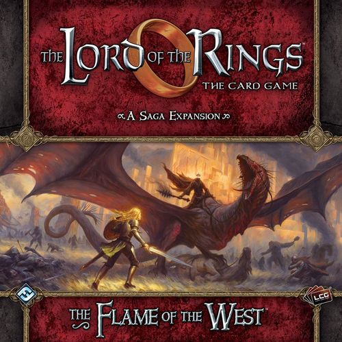 Обложка игры The Lord of the Rings: The Card Game — The Flame of the West: A Saga Expansion