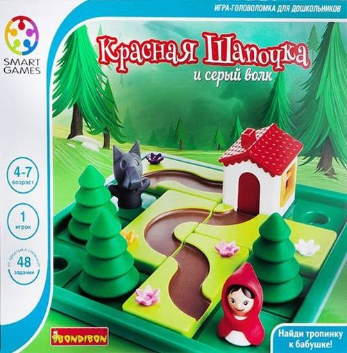 Обложка игры Логическая игра Красная Шапочка и Серый волк