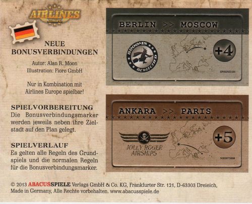 Airlines Europe: New Bonus Connections