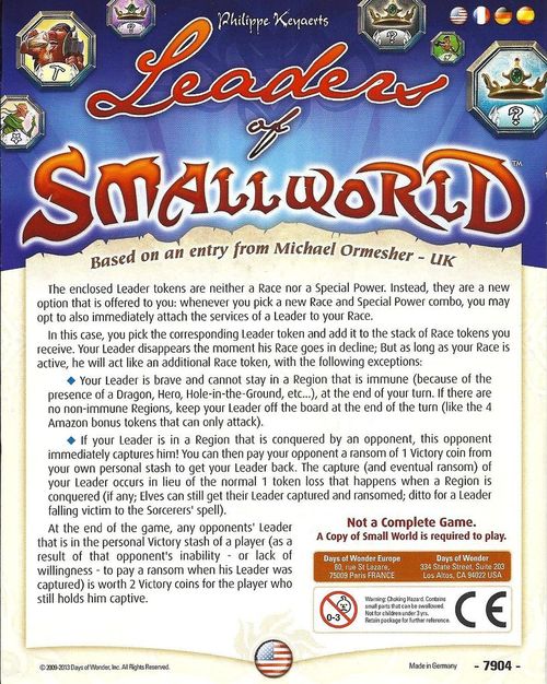 Small World: Leaders of Small World