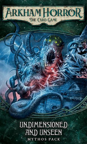 Обложка игры Ужас Аркхэма. Карточная игра. Наследие Данвича. Неизмеримые и невидимые