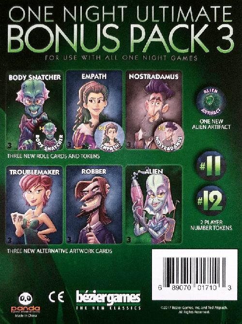 Обложка игры One Night Ultimate Werewolf: Bonus Pack 3