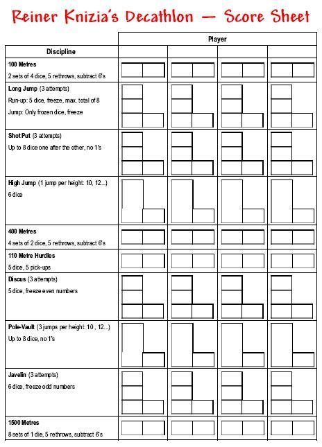 Обложка игры Reiner Knizia's Decathlon