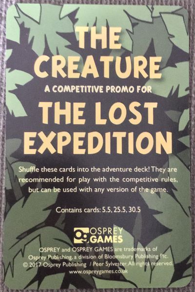 Обложка игры The Lost Expedition: The Creature Promo