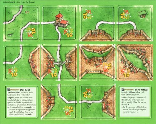 Обложка игры Carcassonne: The Festival Mini-Expansion (10 Anniv Ed)