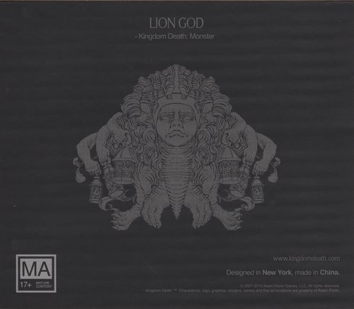 Обложка игры Kingdom Death: Monster. Lion God Expansion