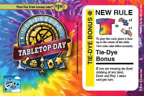 Fluxx: TableTop Day Tie-Dye Bonus Promo Postcard