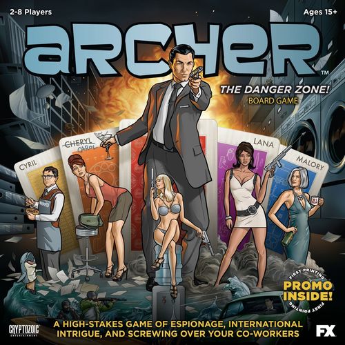 Обложка игры Archer: The Danger Zone! Board Game