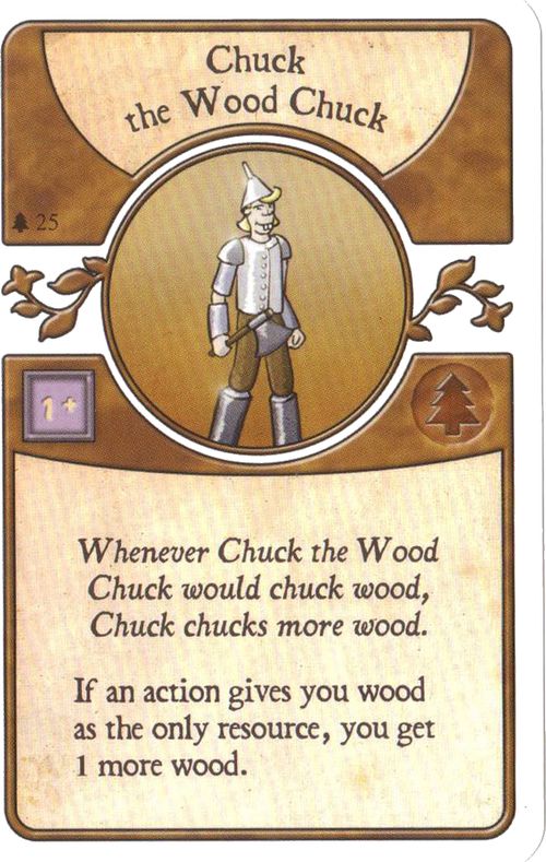 Agricola: The Legen*dairy Forest Deck - Chuck the Wood Chuck