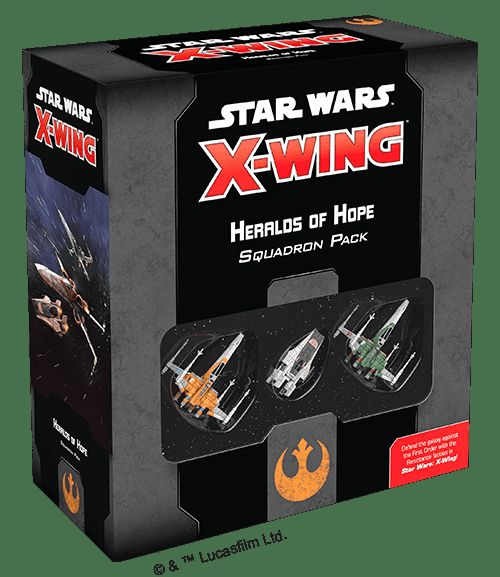 Обложка игры Star Wars: X-Wing Second Edition - Heralds of Hope Squadron Pack