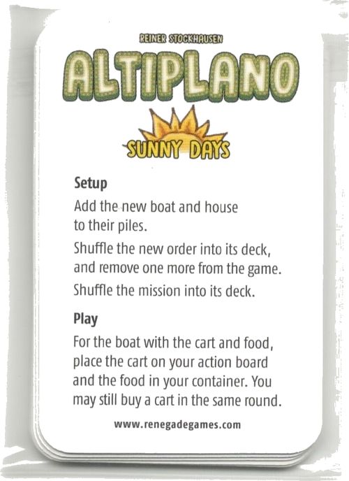 Altiplano: Sunny Days