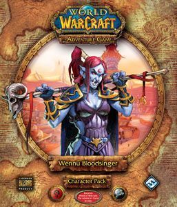 Обложка игры World of Warcraft: The Adventure Game; Wennu Bloodsinger Character Pack