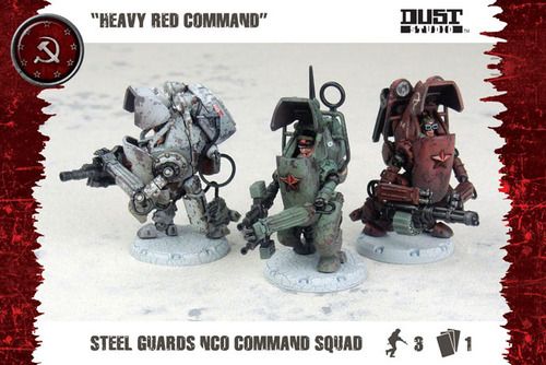 Dust Tactics: SSU Steel Guard NCO Command Squad «Heavy Red Command»