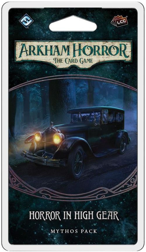 Обложка игры Arkham Horror: The Card Game – The Innsmouth Conspiracy. Horror in High Gear